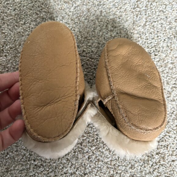 Brown Tan Winter Boots Baby No Brand / Labels Very Warm Soft - Picture 4 of 9